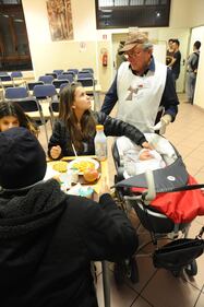 Vip e calciatori alla mensa dei poveri 2