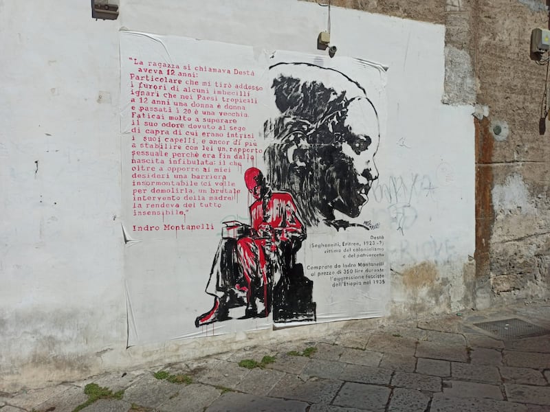 Un murales contro Montanelli 6