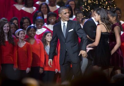 Gli Obama al concerto di Natale 7
