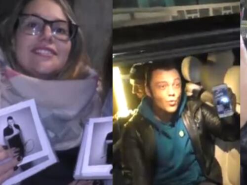 Tiziano Ferro accolto da un bagno di folla a Milano: il maxi selfie con i fan
