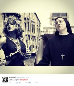 Madonna twitta suor Cristina 1