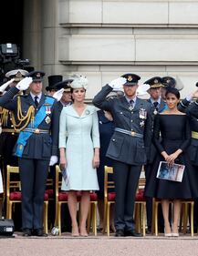 Meghan Markle e Kate Middleton al centenario del Raf 10