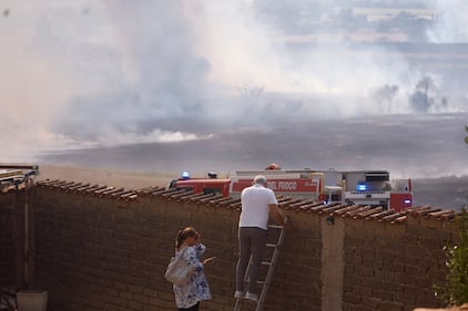 Le immagini dell'incendio scoppiato tra Monte Carnevale e Maccarese, nei pressi dell'aeroporto 4
