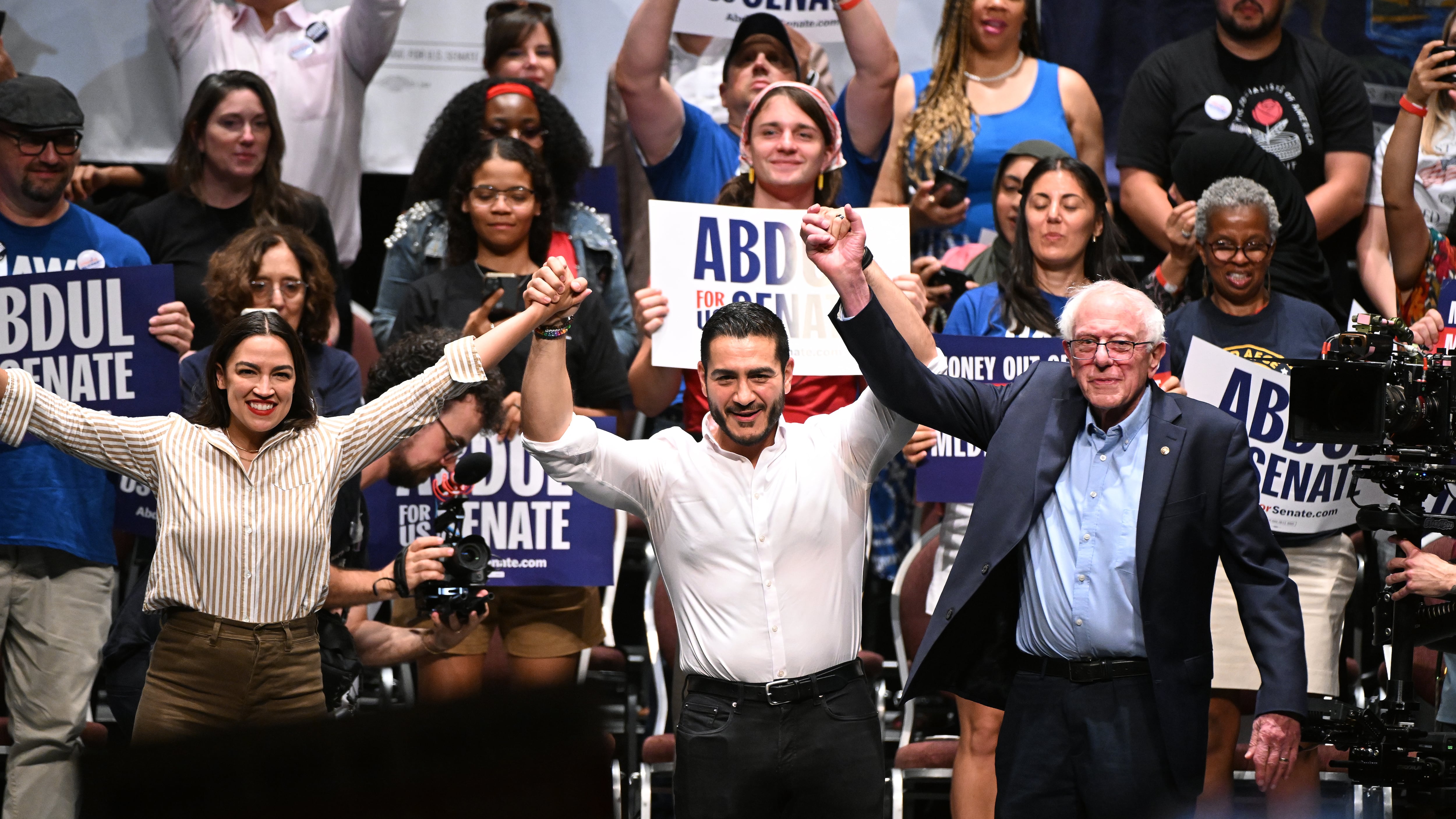 Alexandria Ocasio-Cortez,Abdul El-Sayed,Bernie Sanders
