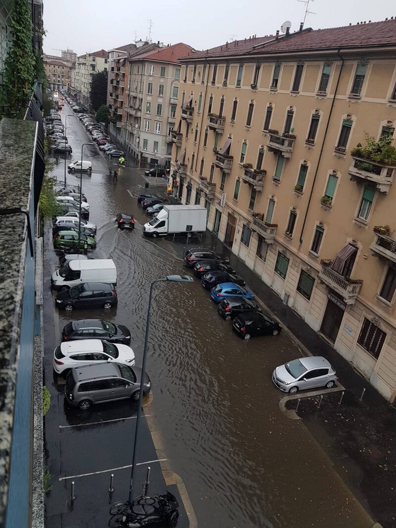 Nubifragio a Milano 3