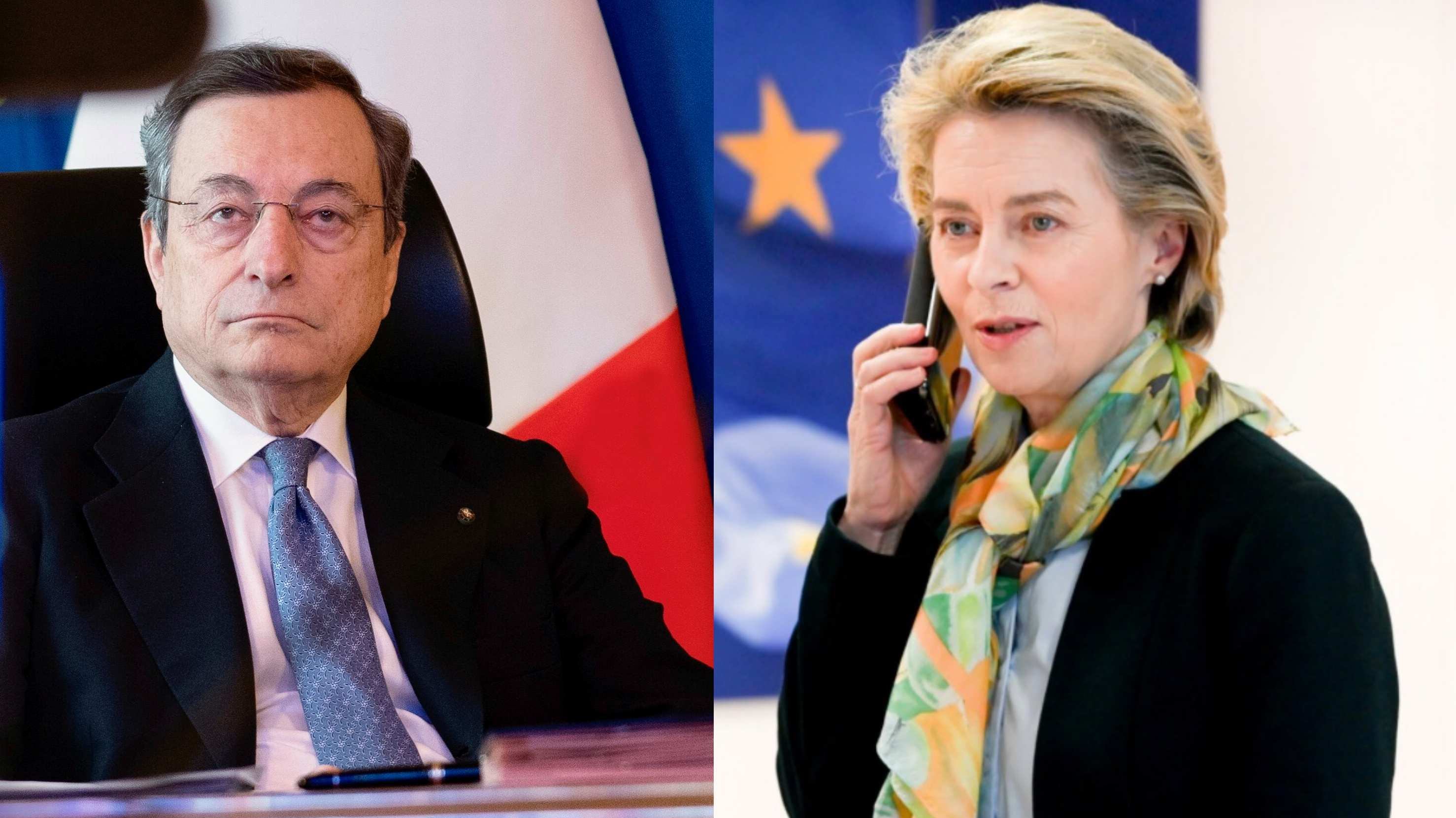 Draghi sente Von der Leyen: "Più proporzionalità nella gestione migranti"