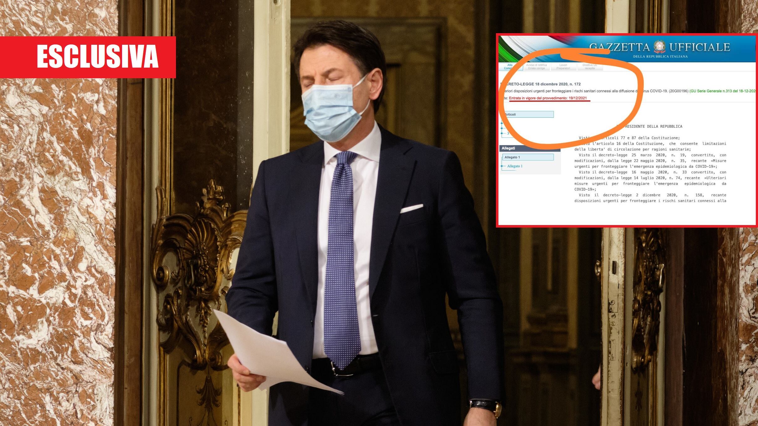 Clamorosa gaffe sul decreto Stop sul Natale? Nel 2021...