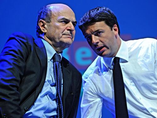 Renzi: "Bersani cerca solo l'insulto. Mi piacerebbe sfidare e mandare in pensione Berlusconi"