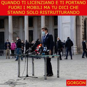 Ecco la satira del giorno. Conte licenziato 1