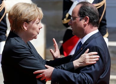 Capi di stato e veterani in Normandia 4