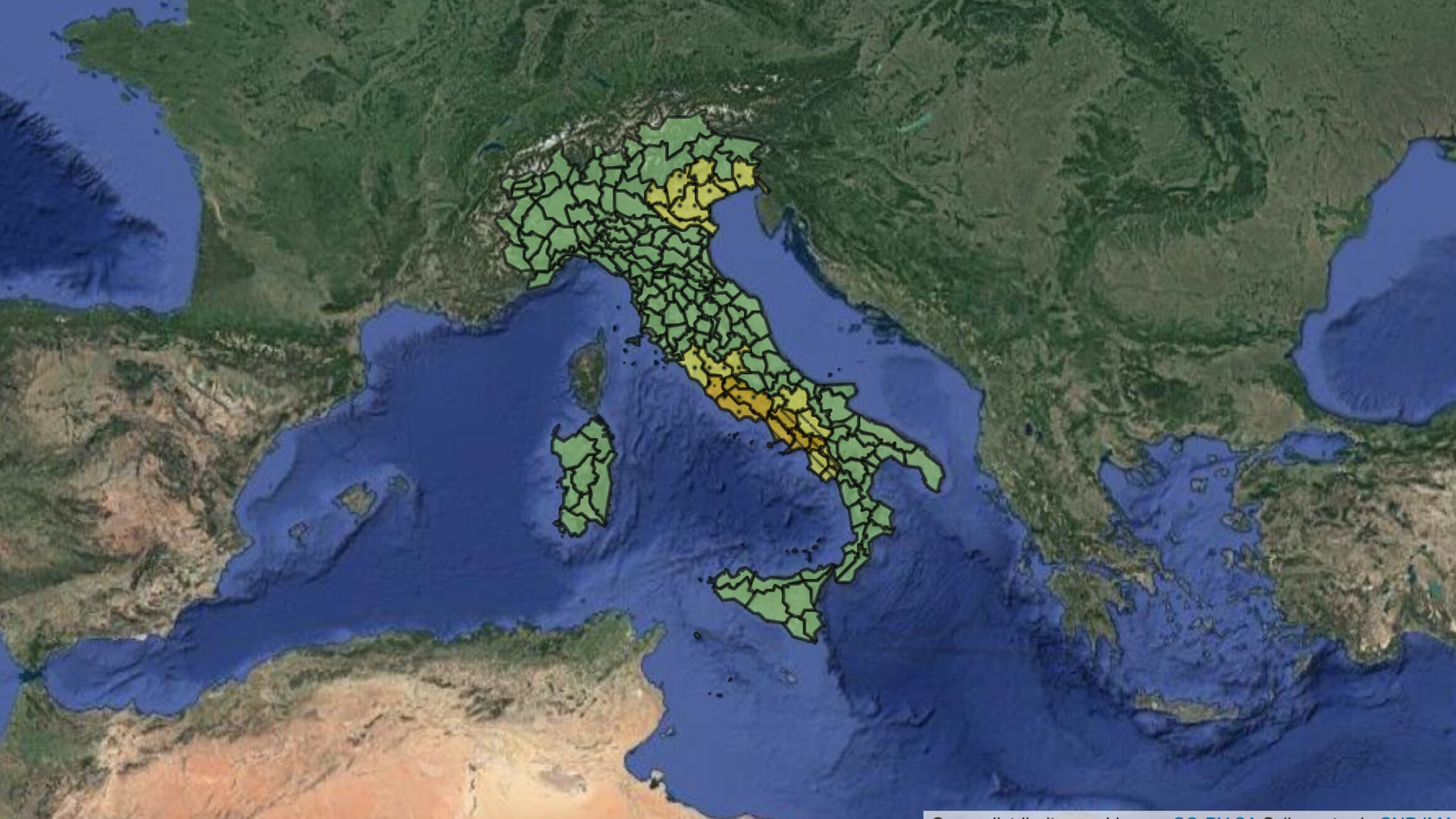 Maltempo, ecco come funziona il sistema delle allerte meteo