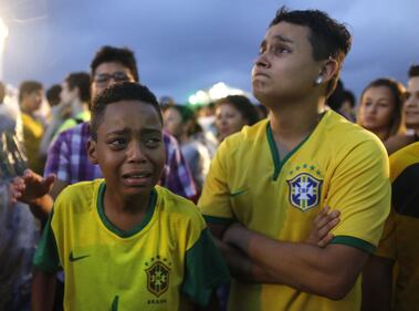La disperazione dei tifosi brasiliani 12