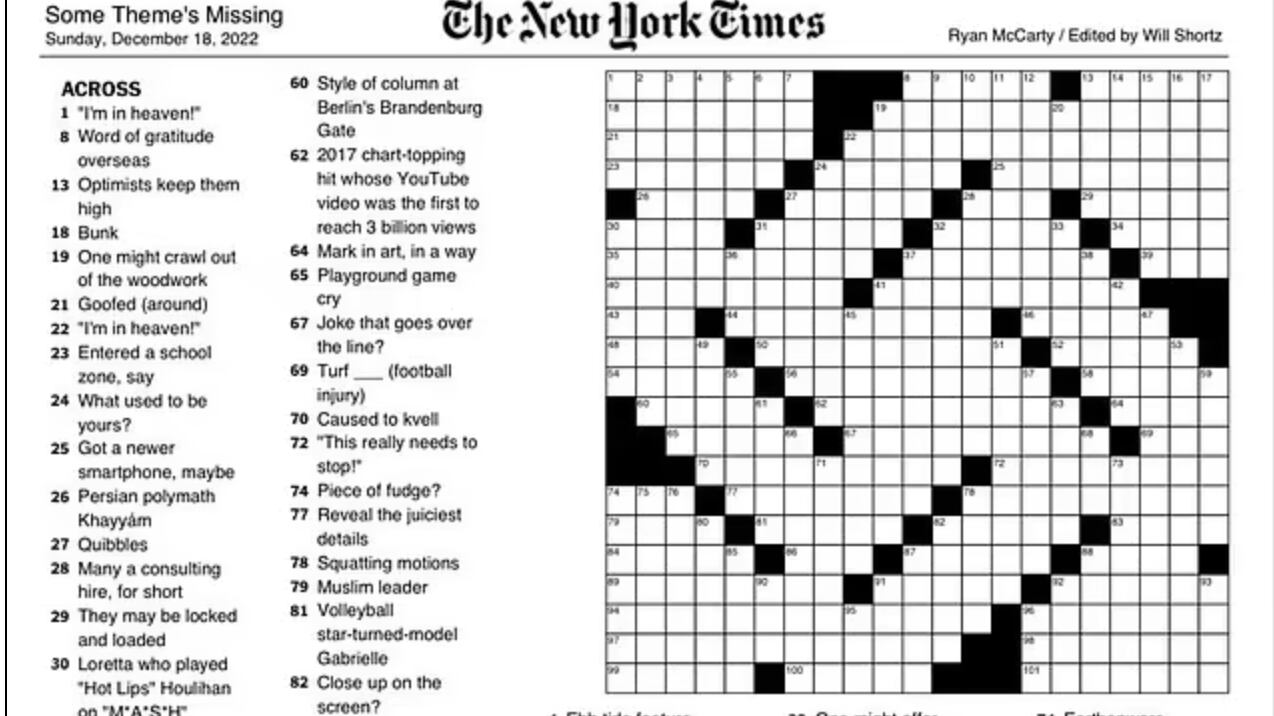 La "gaffe" del New York Times: cruciverba a forma di svastica