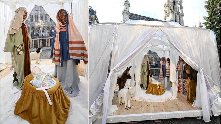 Ultimo affronto al presepe: ecco come hanno ridotto Gesù, Giuseppe e Maria