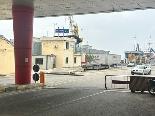 Il centro migranti in costruzione a Shëngjin, in Albania
