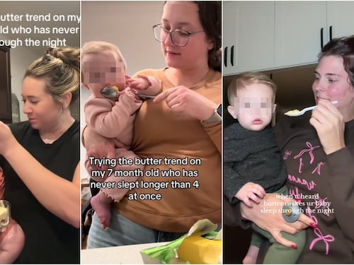 Cos'è il "butter trend": funziona davvero il "trucco" per far dormire i bambini?