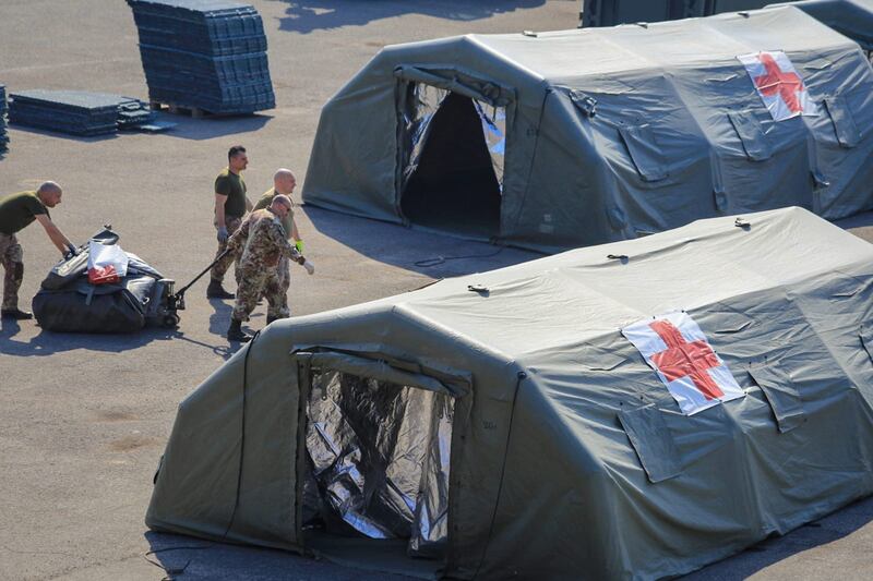 Piacenza, allestito l'ospedale da campo dell'esercito per il Covid-19 2