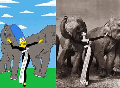 Marge Simpson ripercorre la storia della moda 4