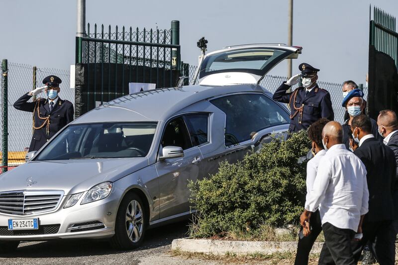 I funerali di Willy al campo sportivo di Paliano 2