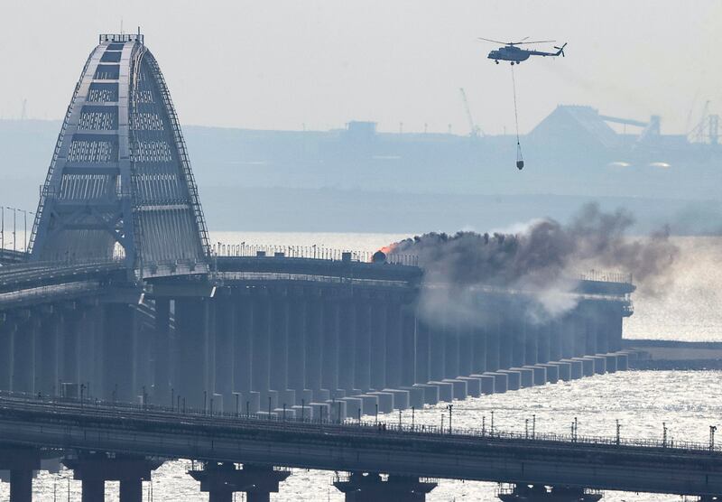 Il sabotaggio del ponte Kerch in Crimea 14
