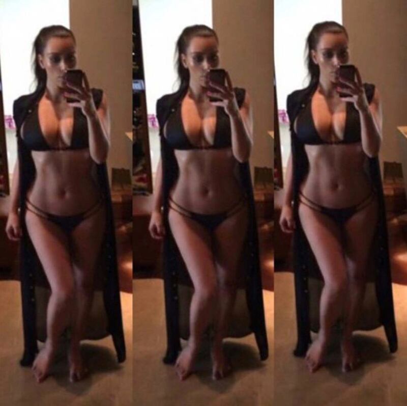 Kim Kardashian foto private con Kanye West 15