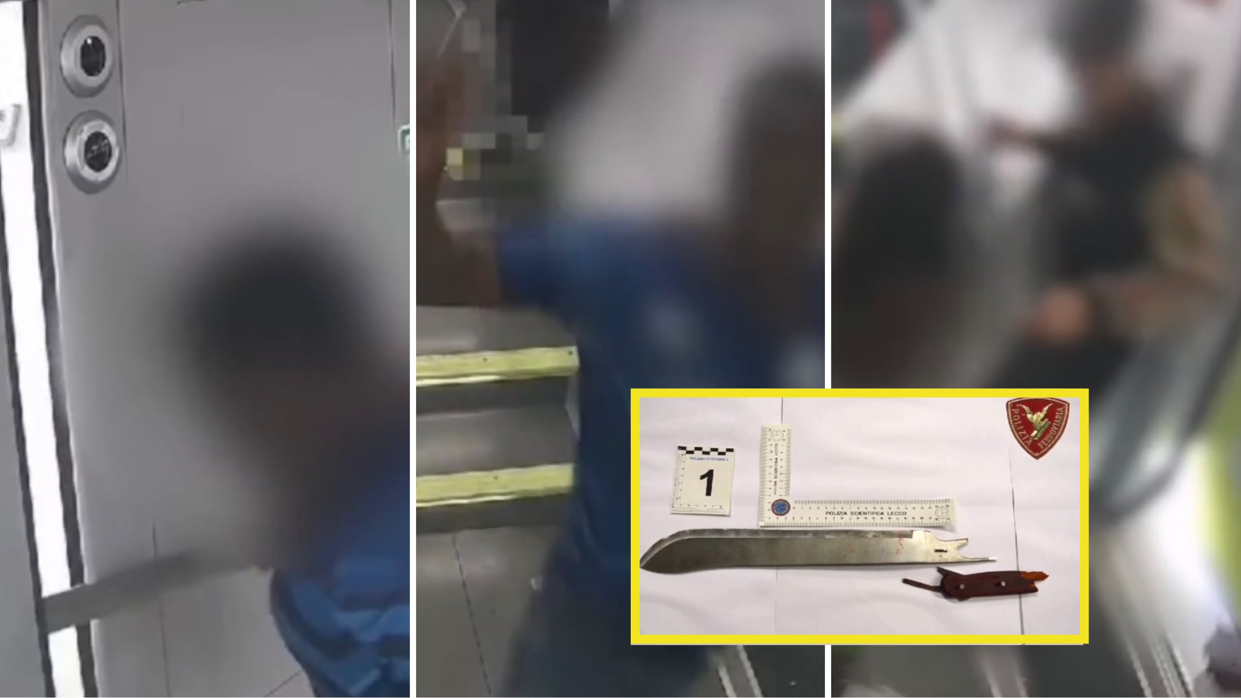 Terrore sul treno per Lecco: rapina a colpi di machete, 4 stranieri sfregiano un ragazzino