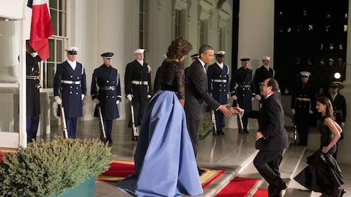 L'abito di Michelle Obama per la visita di Hollande 6