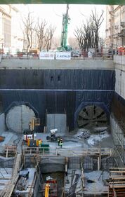Milano, lo scavo della metro blu 4