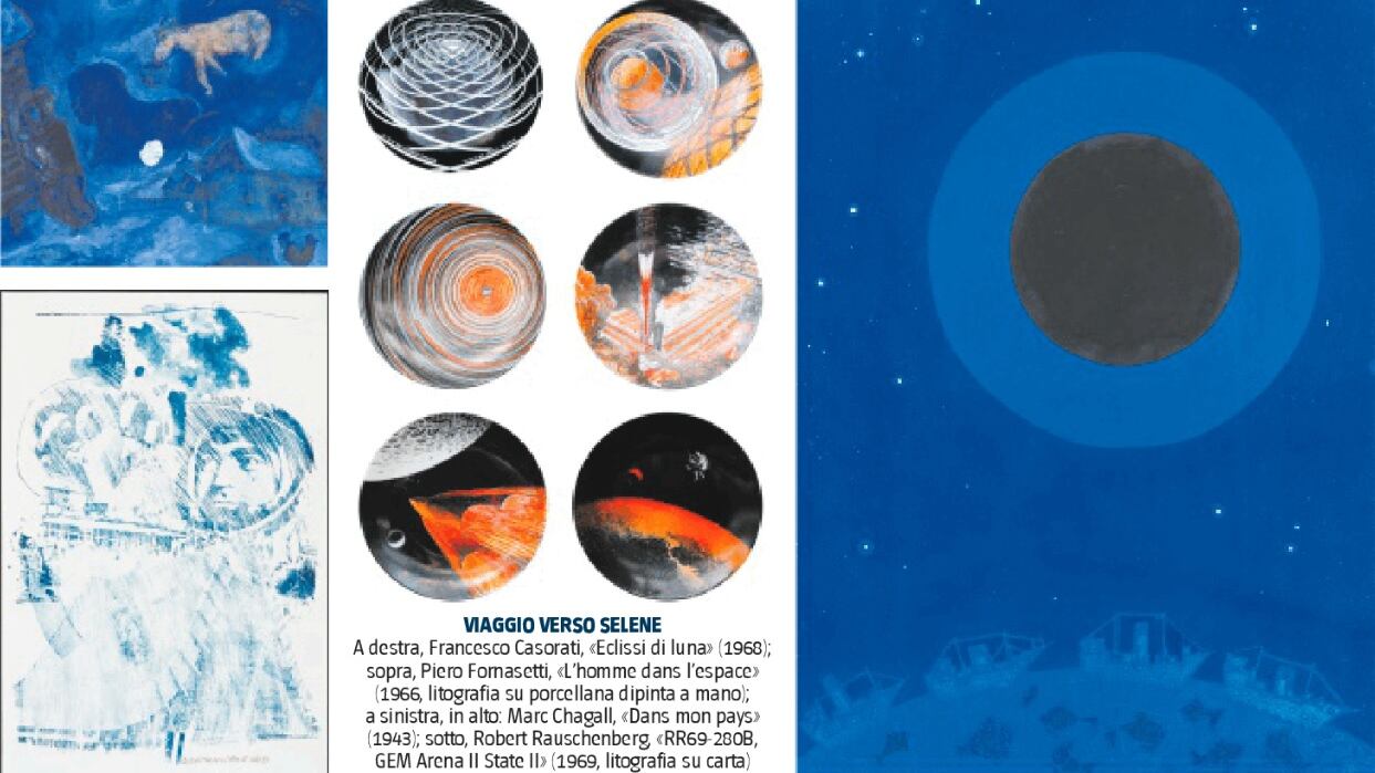 Così anche l'arte è decollata verso l'astro d'argento