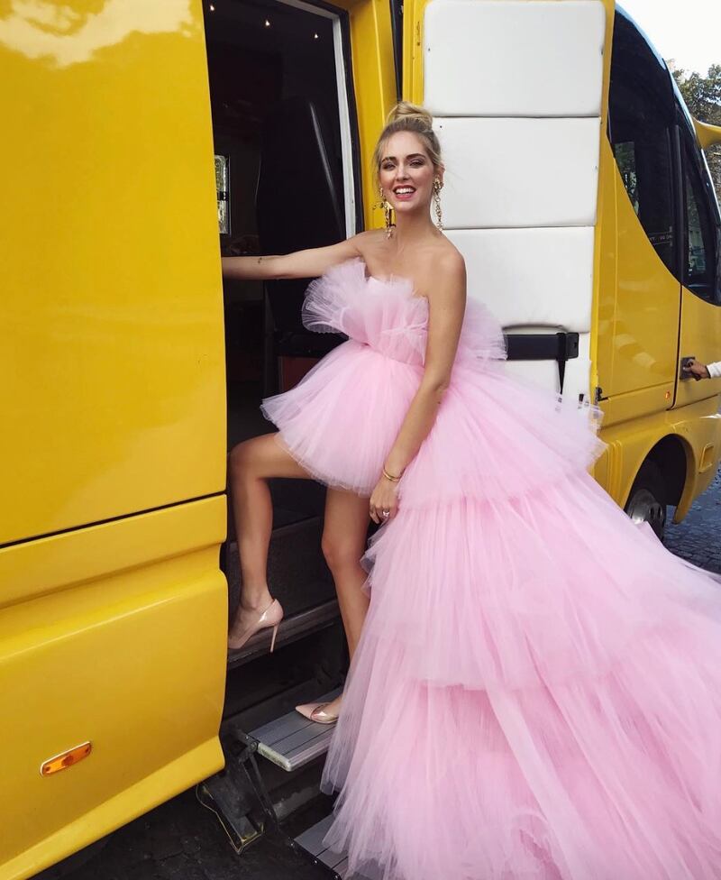 Chiara Ferragni sexy in rosa 1