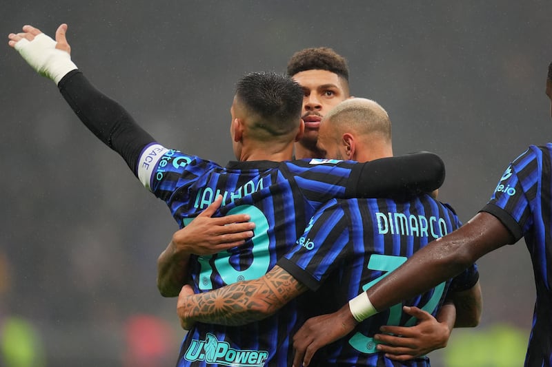 Inter Cremonese Dimarco celebrazione