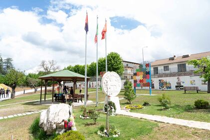 Le opere d'arte del parco giochi "Padre Minozzi" di Amatrice 5