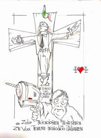 La vignetta del giorno: Adesso la Merkel punta sulla tecnologia tedesca 1