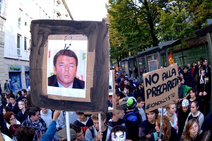 Scontri a Torino tra studenti e polizia 4