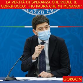 Ecco la satira del giorno. La verità di Speranza sul coprifuoco 1