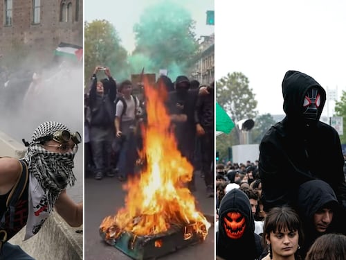 “Dopo Francia e Spagna tocca a noi”. Nelle piazze degli studenti incendi e insulti alla polizia. A Torino lancio di sassi contro gli agenti