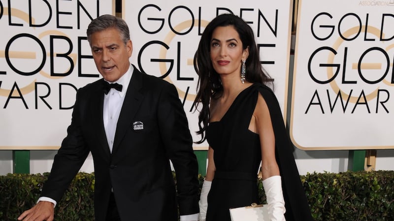 Amal e George Clooney ai Golden Globe 4
