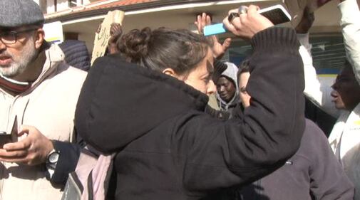 Veronica Padoan al corteo degli immigrati di San Ferdinando 5