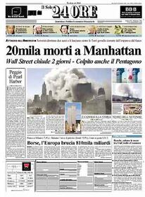 "Migliaia di morti": il ricordo dell'11 settembre 2001 nelle prime pagine dei giornali di tutto il mondo 8
