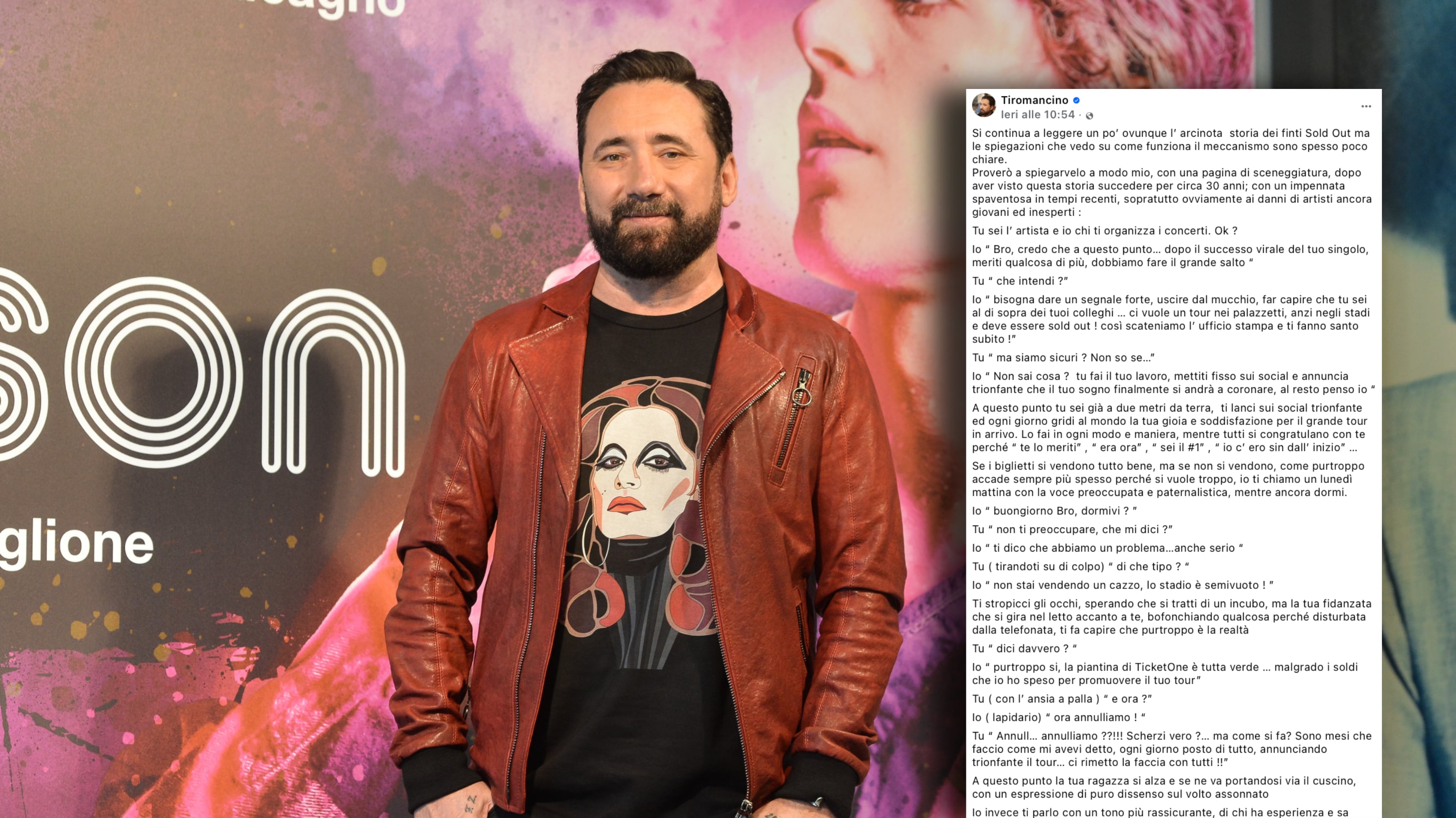 Federico Zampaglione, la bomba sui finti concerti sold out: "Vi dico come ci prendono in giro da 30 anni"
