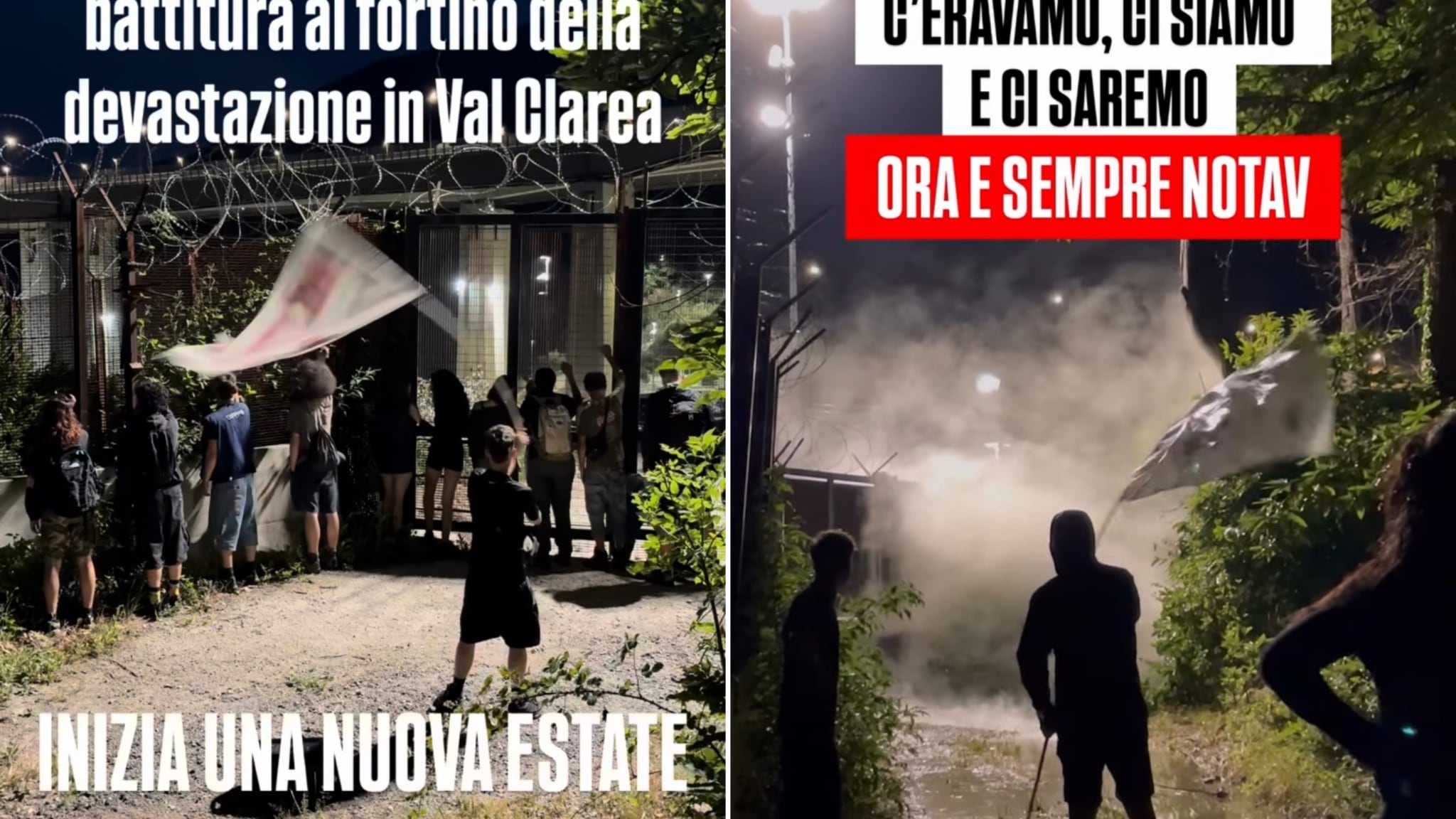 Pietre contro gli agenti in Val di Susa: gli antagonisti No Tav assaltano il cantiere di Chiomonte