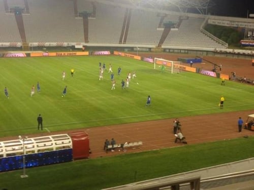 Croazia-Italia, svastica in campo