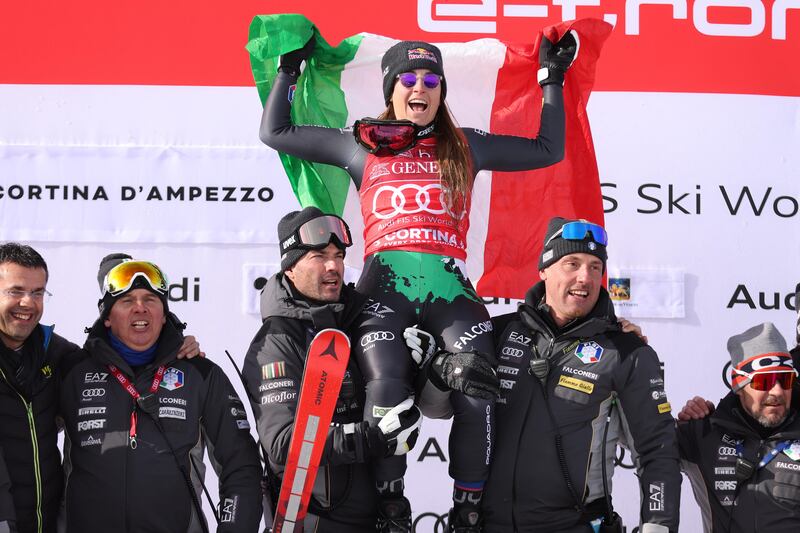 Il trionfo di Sofia Goggia a Cortina: le immagini più belle 16