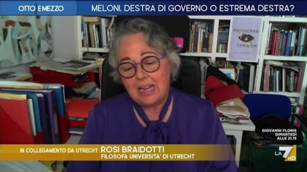 "Propaganda di stampo assassino". La prof in tv contro Giorgia Meloni