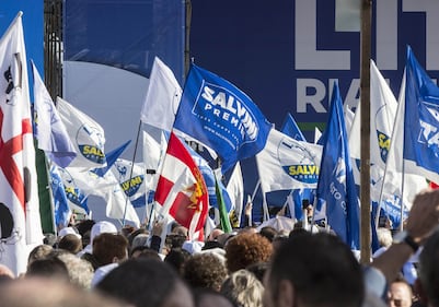 La Lega di Salvini in piazza del Popolo 4