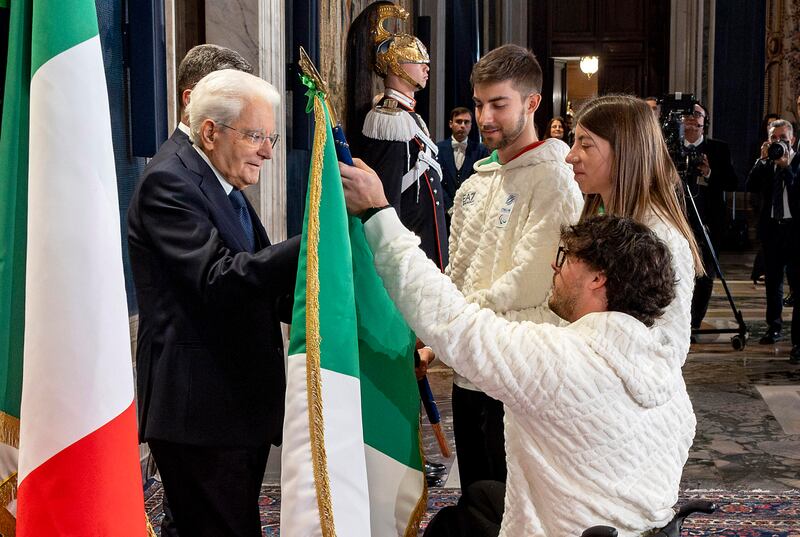 Qurinale, Mattarella con gli atleti in partenza per i Giochi Olimpici 2