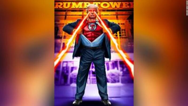 Donald Trump "supereroe"