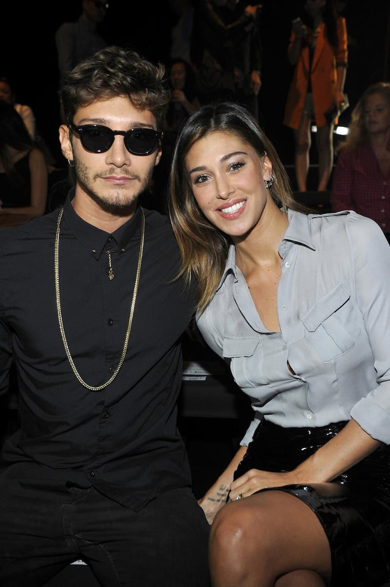 Belen e Stefano insieme alla Milano Fashion Week (2013)