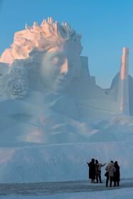 Le sculture di ghiaccio e neve al Festival internazionale in Cina 2