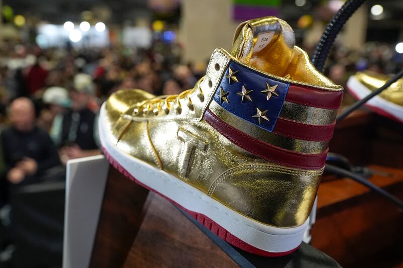 Gold Trump Sneakers 2